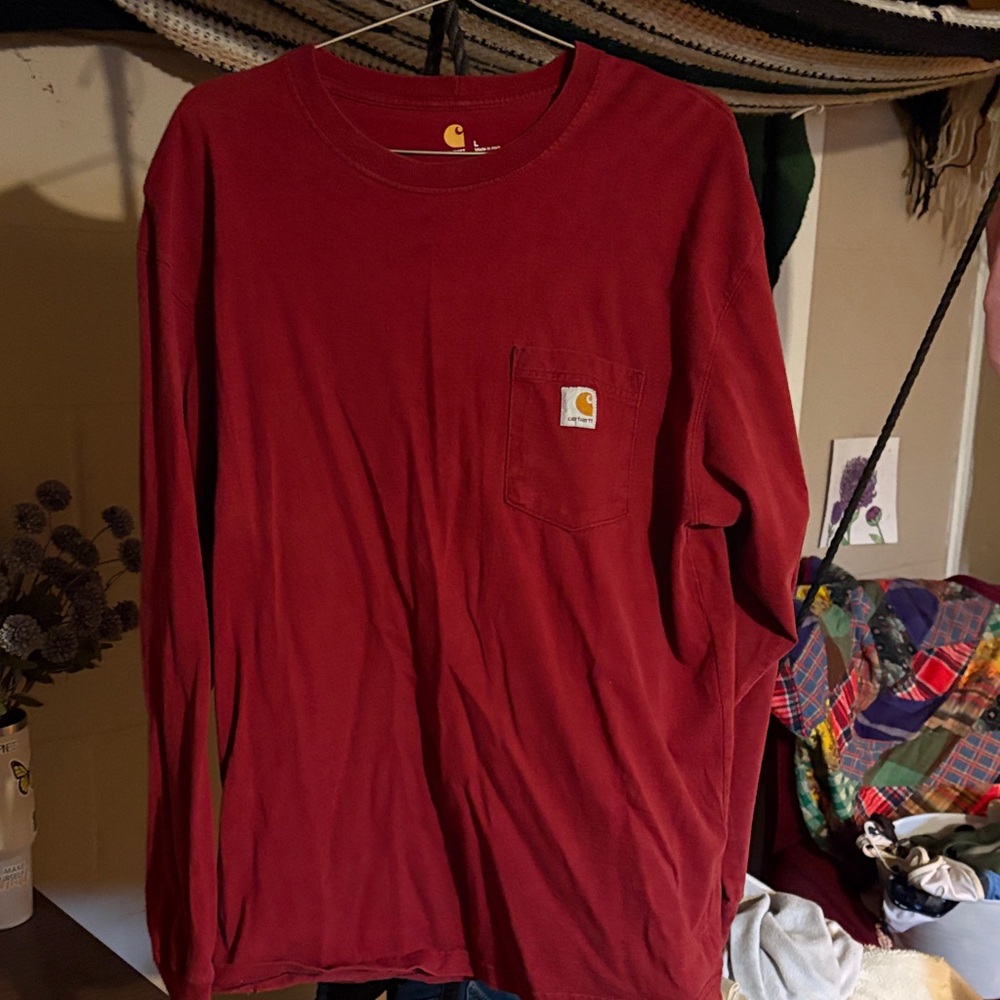 Carhartt Crimson Long Sleeve Tee